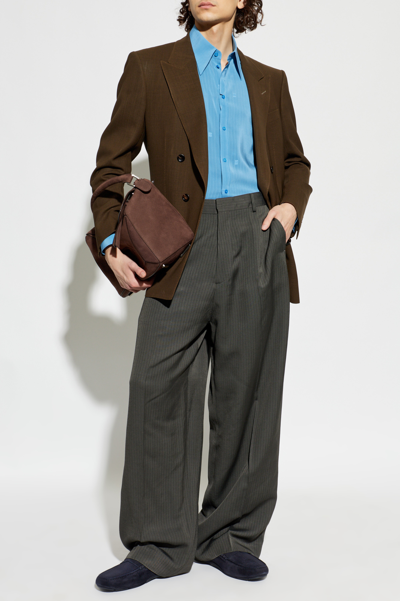 Dolce & Gabbana Silk shirt with monogram | Men's | Vitkac